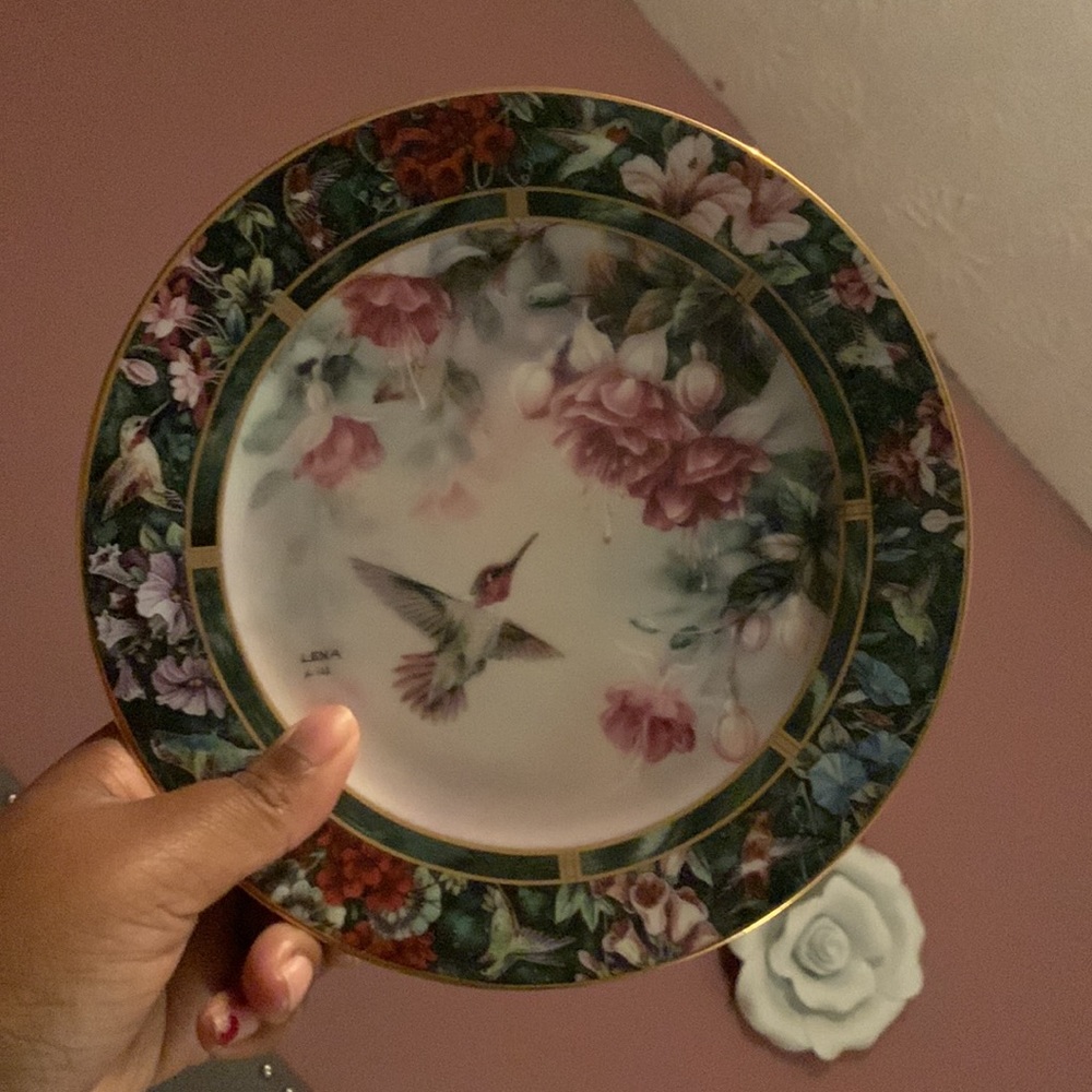 Lena Liu Hummingbird Fine China Plate